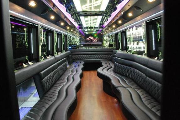 New Orleans 25 Passenger Limo bus Interior