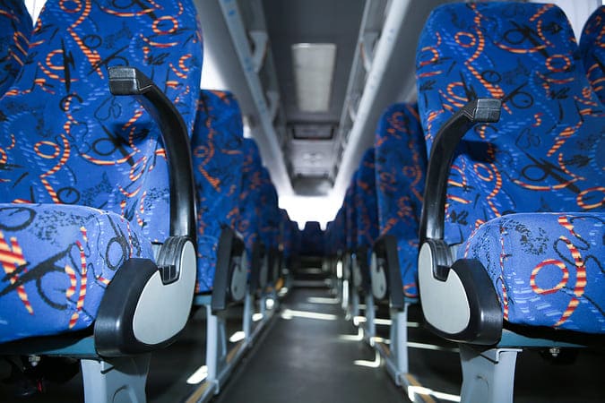 New Orleans 47-56 Passenger Charter Buses Interior