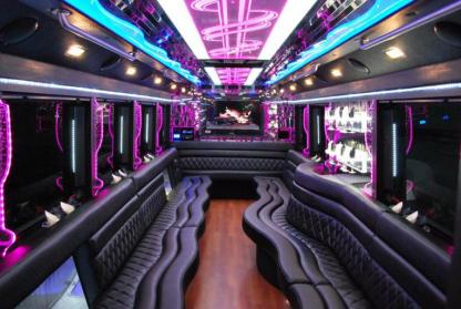 New Orleans 50 Passenger Party Bus Interior